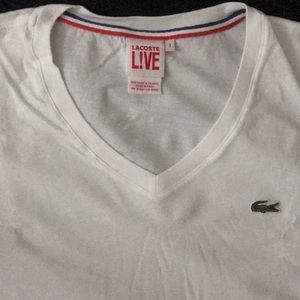 Like new la coste v neck shirt